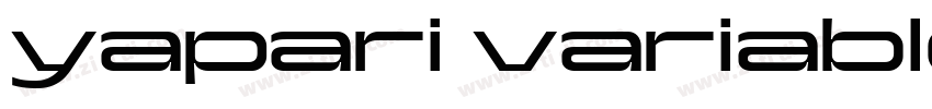 yapari variable tri字体转换